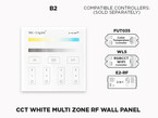 B2 4 Zone RF Wall Panel for CCT Adjustable White