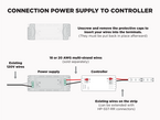 12V iP65+ LED Strip kit for shower niche - 1.2m with LUX745 profile, Color-Temperature : 3000K Warm White, 2 image