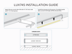 8 feet interior and exterior aluminum U shape profile for LED Strip (LUX745)