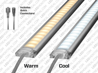Barre LED Rigide en U de 1m - Blanc (72 LEDs)