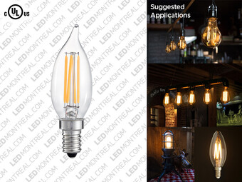 A19 E27 LED Filament Light Bulb