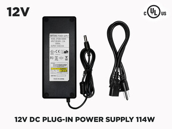 12V 9.5A (114W) Power supply for LED Strips