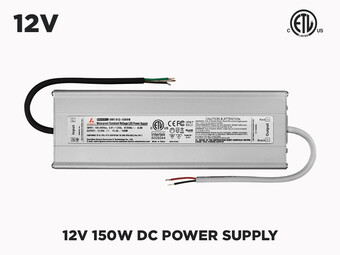 12V DC iP67 Indoor/Outdoor LED Driver 150W
