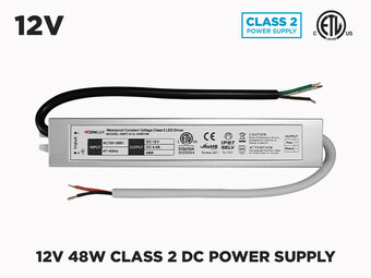12V DC iP67 Indoor / Outdoor LED Driver 48W (4A)