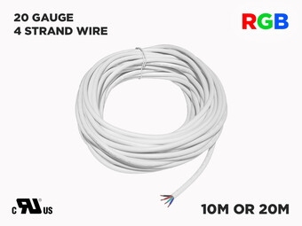 RGB Wire for LED Strips 20 Gauge (10 to 20 meters)