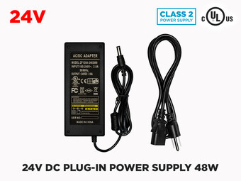 24V 2A (48W) Power supply for LED Strips