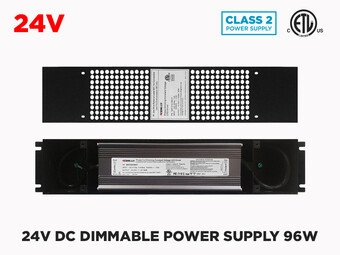 Transfos LED Dimmables 24V 96W à voltage constant (Classe 2)