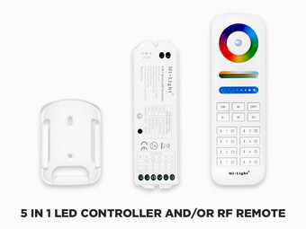 5 in 1 RF Multi Zone Remote and Controller LED Strips (8 Zones)