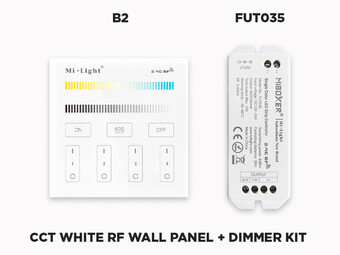 Télécommande Murale et-ou Contrôleur RF Multi Zone pour Rubans LED Blanc Chaud et Froid Ajustable