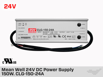 Mean Well Outdoor 24V DC Power Supply 96W 4A Class 2 (CLG-100-24)
