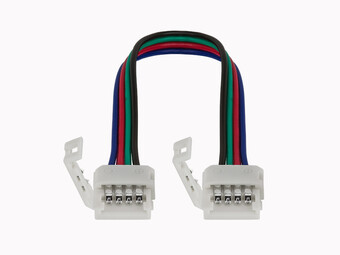 RGB LED Strip Connectors: quick connect to quick connect