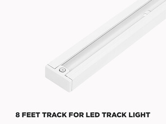 8 Feet Track for Modular CCT LED Track, Color: White