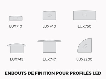 Embouts de Finition pour Profilés LED