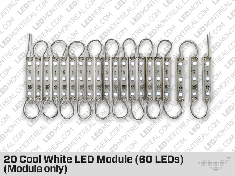Battery Powered 20 LED Module Kit (60 LEDs) RGB or White