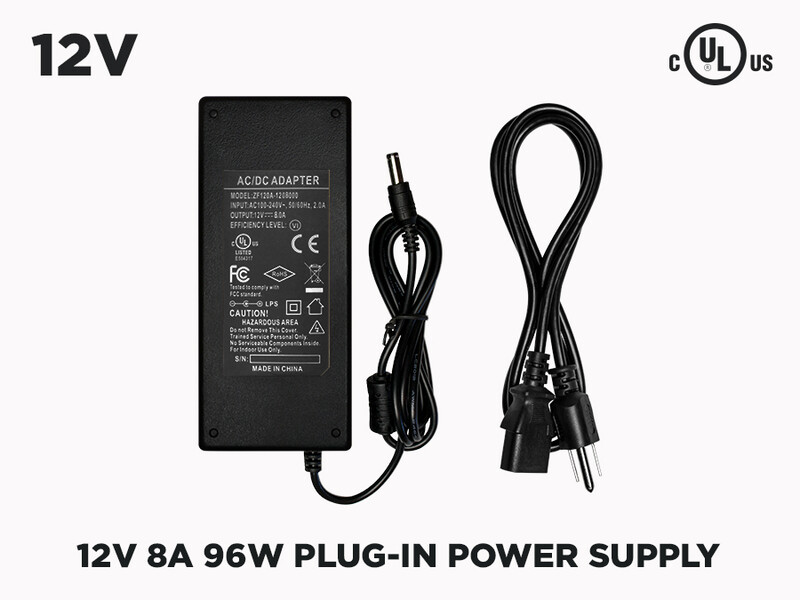 12V 8A (96W) Power supply for LED Strips