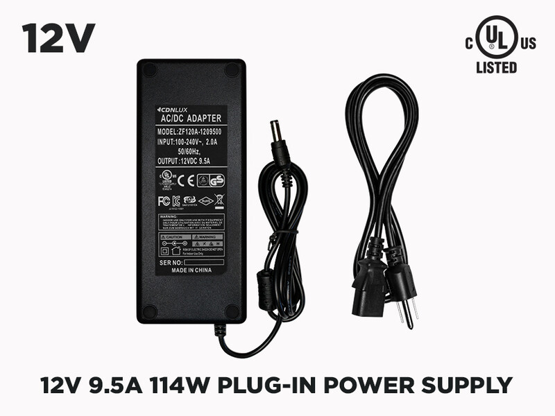 12V 9.5A (114W) Power supply for LED Strips